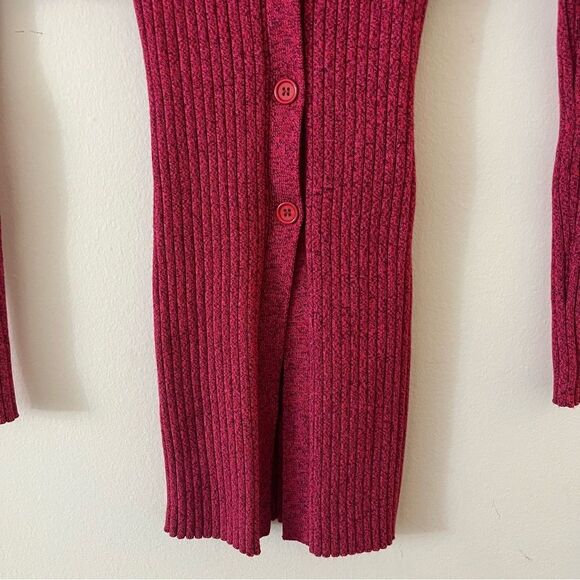 Ronny Kobo Garner Knit Top Ribbed Sweater Set Two Piece Shrug fuchsia multi XS - Picture 7 of 16